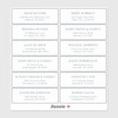  trouwgastensticker voor adresetiketten sticker (Vel)