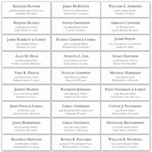  trouwgastensticker voor adresetiketten sticker