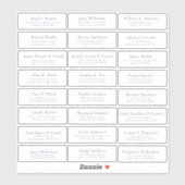  trouwgastensticker voor adresetiketten sticker (Vel)