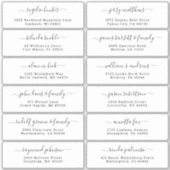  trouwgastensticker voor adresetiketten sticker (Voorkant)