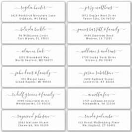  trouwgastensticker voor adresetiketten sticker