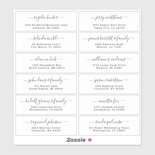  trouwgastensticker voor adresetiketten sticker (Vel)