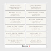  trouwgastensticker voor adresetiketten sticker (Vel)