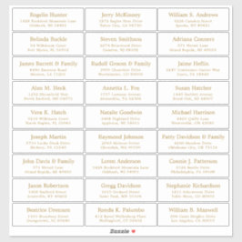  trouwgastensticker voor adresetiketten sticker