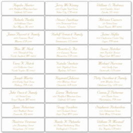  trouwgastensticker voor adresetiketten sticker