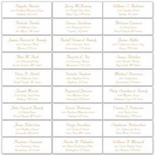  trouwgastensticker voor adresetiketten sticker