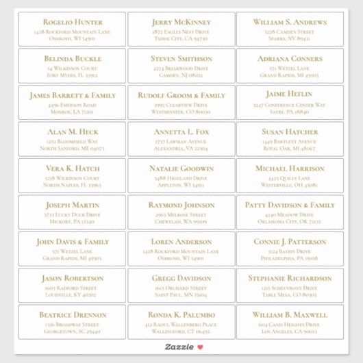  trouwgastensticker voor adresetiketten sticker (Vel)