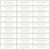  trouwgastensticker voor adresetiketten sticker (Voorkant)