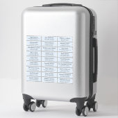  trouwgastensticker voor adresetiketten sticker (Koffer)