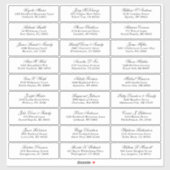  trouwgastensticker voor adresetiketten sticker (Vel)