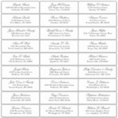 trouwgastensticker voor adresetiketten sticker (Voorkant)