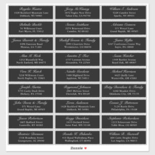  trouwgastensticker voor adresetiketten sticker