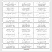  trouwgastensticker voor adresetiketten sticker (Vel)