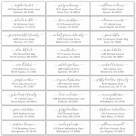  trouwgastensticker voor adresetiketten sticker