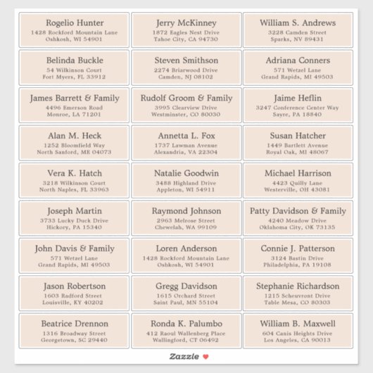  trouwgastensticker voor adresetiketten sticker (Vel)