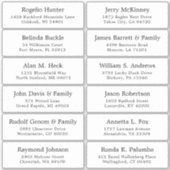  trouwgastensticker voor adresetiketten sticker (Voorkant)