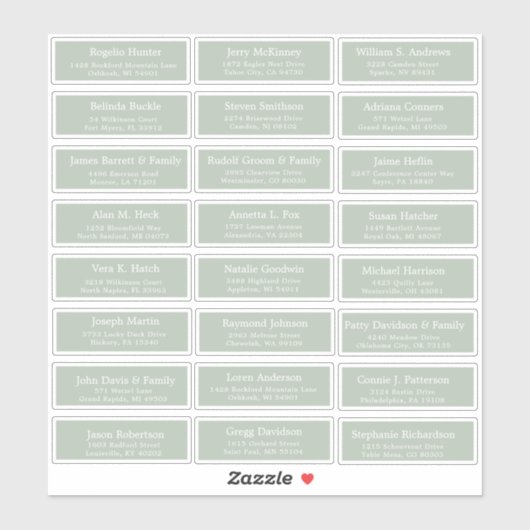  trouwgastensticker voor adresetiketten sticker (Vel)