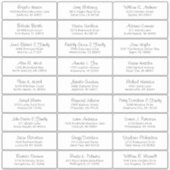  trouwgastensticker voor adresetiketten sticker (Voorkant)