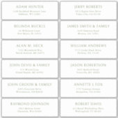  trouwgastensticker voor adresetiketten sticker (Voorkant)