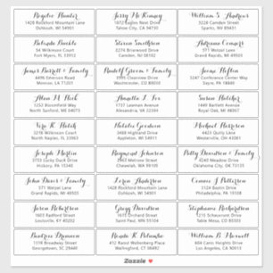  trouwgastensticker voor adresetiketten sticker