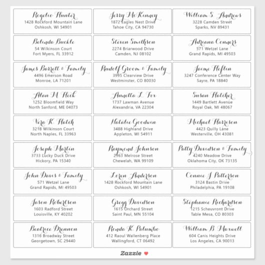  trouwgastensticker voor adresetiketten sticker (Vel)