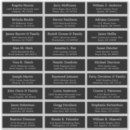  trouwgastensticker voor adresetiketten sticker