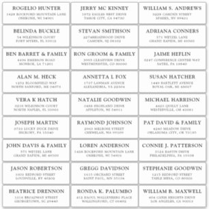  trouwgastensticker voor adresetiketten sticker