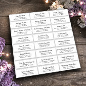  trouwgastensticker voor adresetiketten sticker