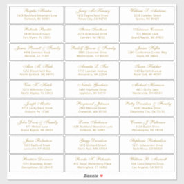  trouwgastensticker voor adresetiketten sticker