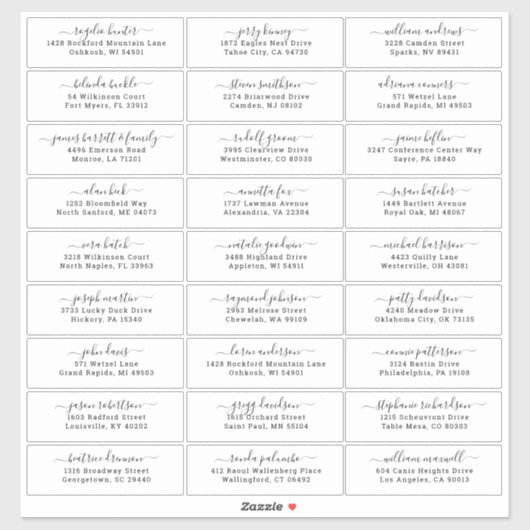  trouwgastensticker voor adresetiketten sticker (Vel)