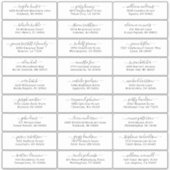  trouwgastensticker voor adresetiketten sticker (Voorkant)