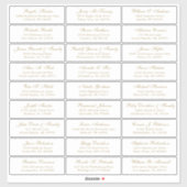  trouwgastensticker voor adresetiketten sticker (Vel)