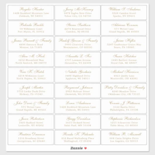  trouwgastensticker voor adresetiketten sticker (Vel)