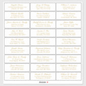  trouwgastensticker voor adresetiketten sticker (Vel)