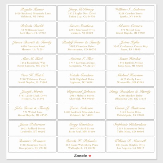  trouwgastensticker voor adresetiketten sticker (Vel)