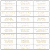  trouwgastensticker voor adresetiketten sticker (Voorkant)