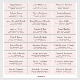  trouwgastensticker voor adresetiketten sticker