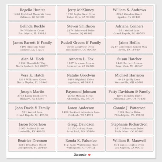  trouwgastensticker voor adresetiketten sticker (Vel)