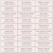  trouwgastensticker voor adresetiketten sticker (Voorkant)