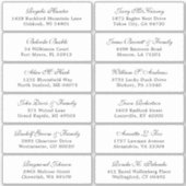  trouwgastensticker voor adresetiketten sticker (Voorkant)