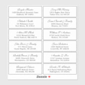  trouwgastensticker voor adresetiketten sticker (Vel)