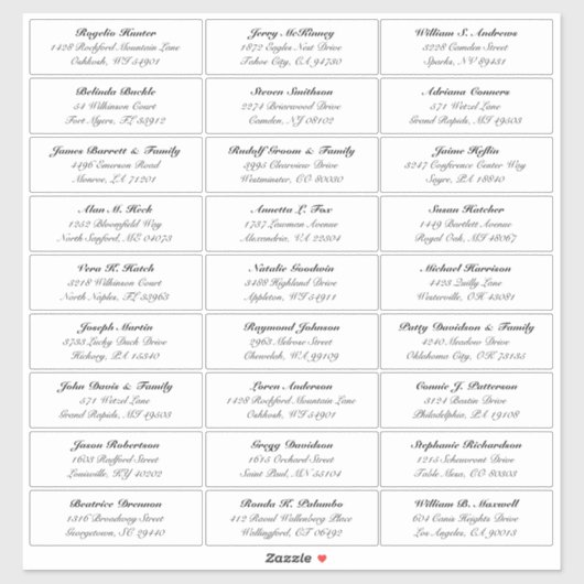  trouwgastensticker voor adresetiketten sticker (Vel)