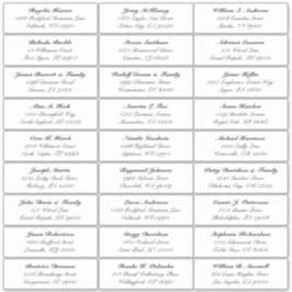  trouwgastensticker voor adresetiketten sticker