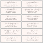  trouwgastensticker voor adresetiketten sticker (Voorkant)