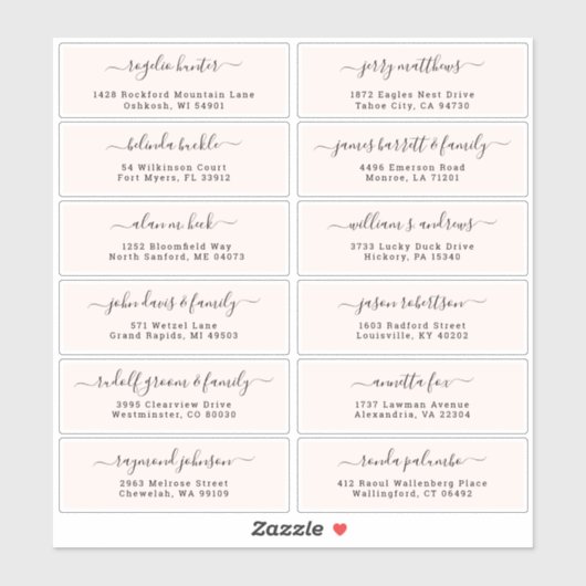  trouwgastensticker voor adresetiketten sticker (Vel)