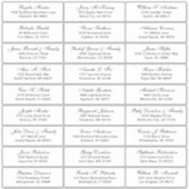 trouwgastensticker voor adresetiketten sticker (Voorkant)