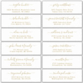  trouwgastensticker voor adresetiketten sticker (Voorkant)