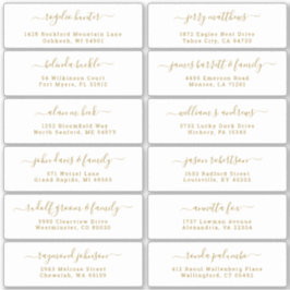  trouwgastensticker voor adresetiketten sticker