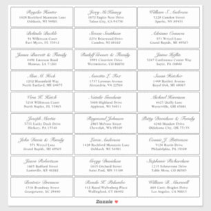  trouwgastensticker voor adresetiketten sticker