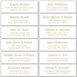  trouwgastensticker voor adresetiketten sticker